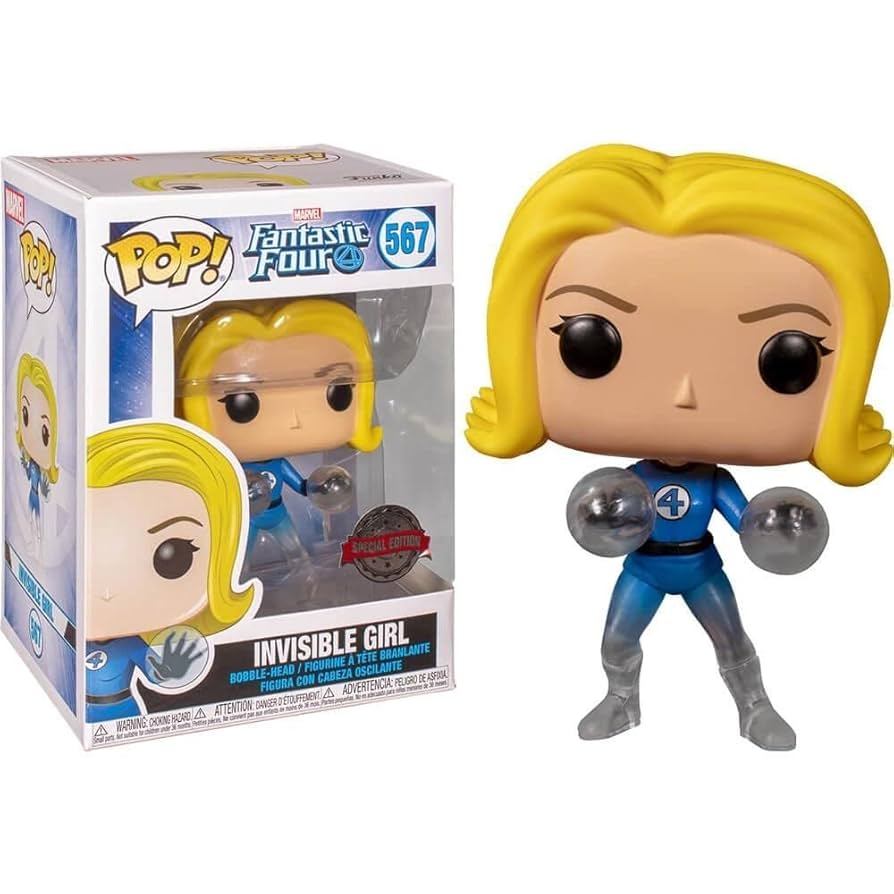 Amazon.com: Funko Pop! Marvel: Fantastic Four - Invisible
